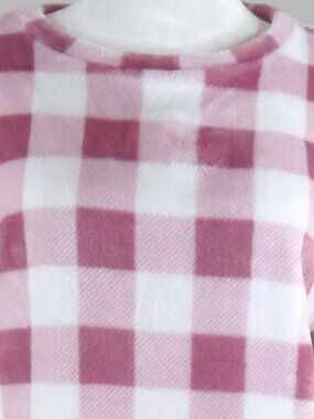 Mason Thomas Women's Pink & White Plaid Long-Sleeve Pullover Top Size S (C2020)